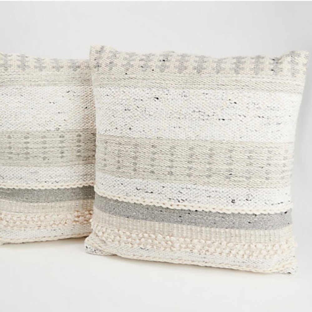 Wool Stipe Pillow Set